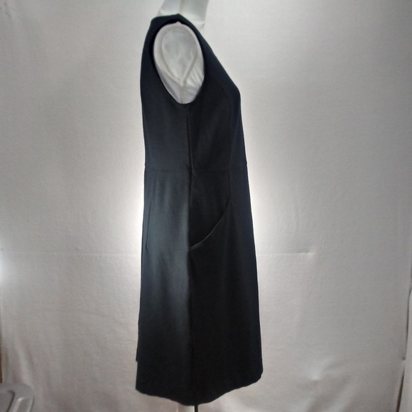 Lands' End Black Scoop Keyhole Bodycon Sheath - Picture 3 of 8